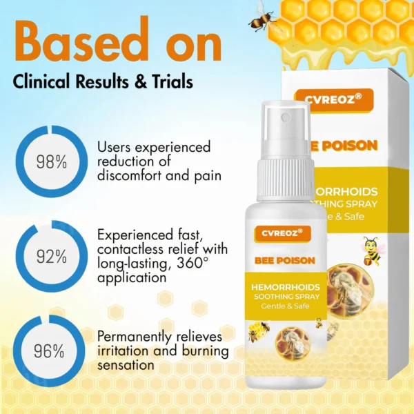 🩵 CVREOZ® Hemorrhoids Bee Poison Soothing Spray 🐝NEW PACKAGING UP TO 60% OFF 🔥