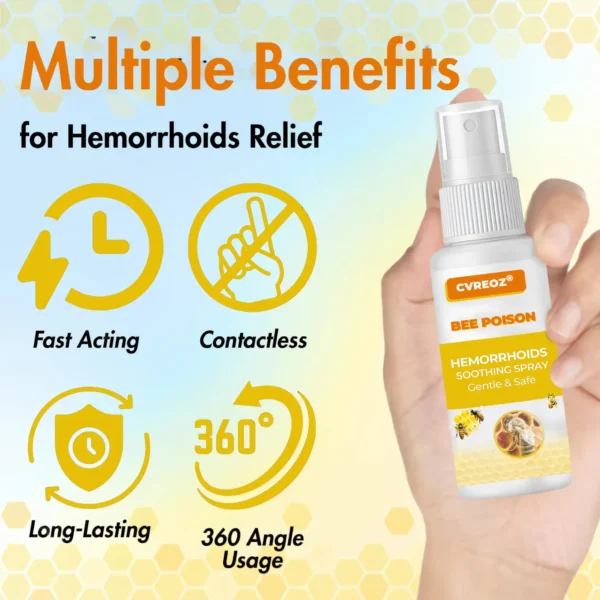🩵 CVREOZ® Hemorrhoids Bee Poison Soothing Spray 🐝NEW PACKAGING UP TO 60% OFF 🔥