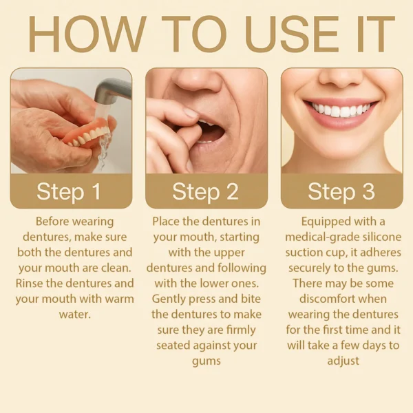 ✅ Official Store: Cvreoz® Adsorptive denture(⏰Limited time discount last 30 minutes⏰)