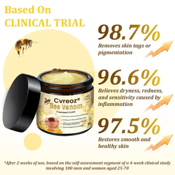 🌟 Official Store | Cvreoz® Bee Venom Skin Treatment Cream🚀LAST DAY 80% OFF(Sagging Skin, Fine Lines, Loss of Firmness, Flat Bust, Drooping Hips, and More) (Copy)