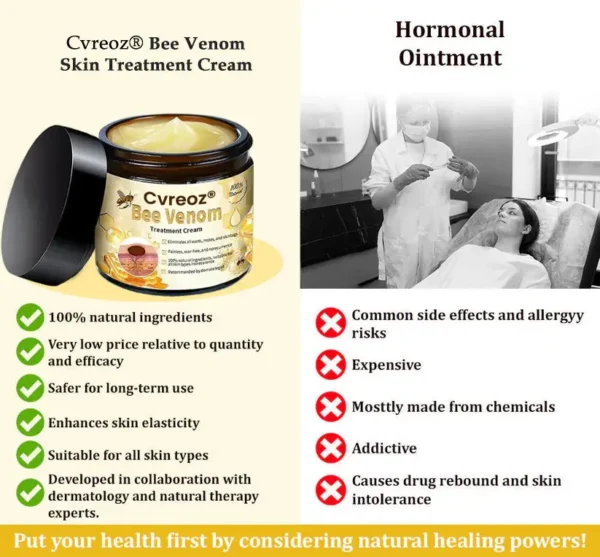 🌟 Official Store | Cvreoz® Bee Venom Skin Treatment Cream🚀LAST DAY 80% OFF(Sagging Skin, Fine Lines, Loss of Firmness, Flat Bust, Drooping Hips, and More) (Copy)