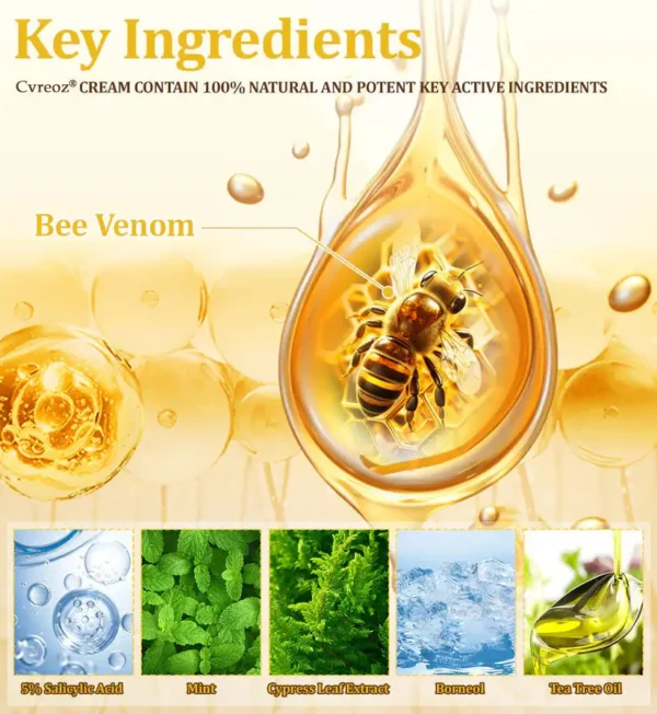 🌟 Official Store | Cvreoz® Bee Venom Skin Treatment Cream🚀LAST DAY 80% OFF(Sagging Skin, Fine Lines, Loss of Firmness, Flat Bust, Drooping Hips, and More) (Copy)