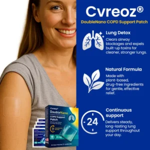 ✅🍀🍀 Official Store: Cvreoz® DoubleNano COPD Support Patch -🍀 Natural Lung Cleanse for Easier Breathing 🫁