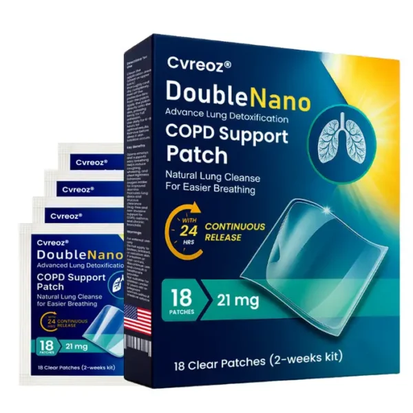 ✅🍀🍀 Official Store: Cvreoz® DoubleNano COPD Support Patch -🍀 Natural Lung Cleanse for Easier Breathing 🫁