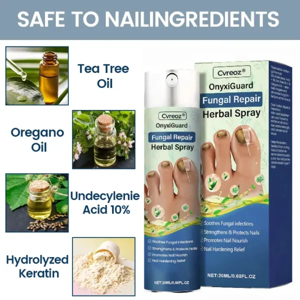LIMITED TIME SALE OFF 60%🔥 Cvreoz®OnyxiGuard Fungal Repair Herbal Spray