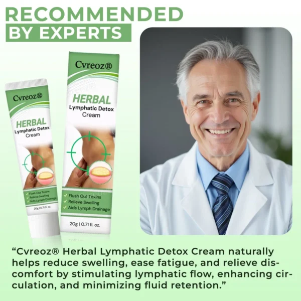 ⏰Last Day Promotion: 60% OFF🔥Cvreoz® Herbal Lymphatic Detox Cream