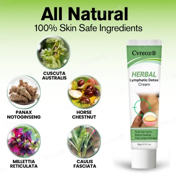 ⏰Last Day Promotion: 60% OFF🔥Cvreoz® Herbal Lymphatic Detox Cream