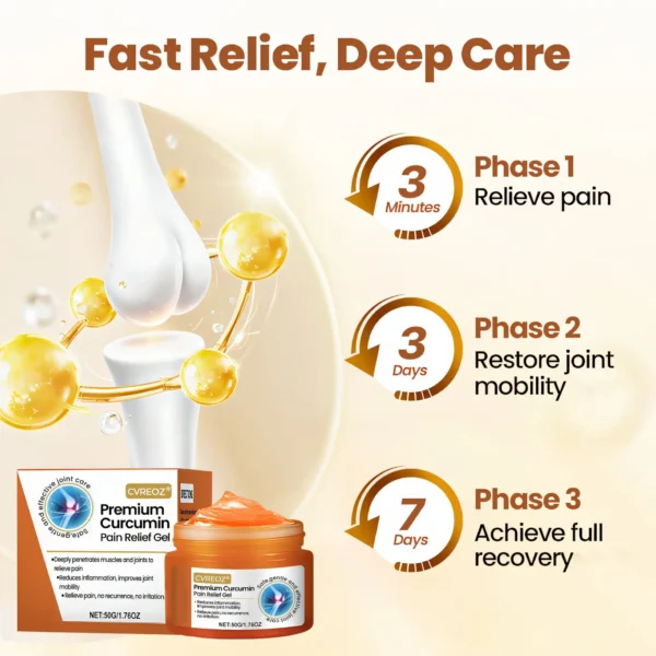 🔥Last Deal: 60% Off🔥 CVREOZ® Premium Curcumin Pain Relief Gel