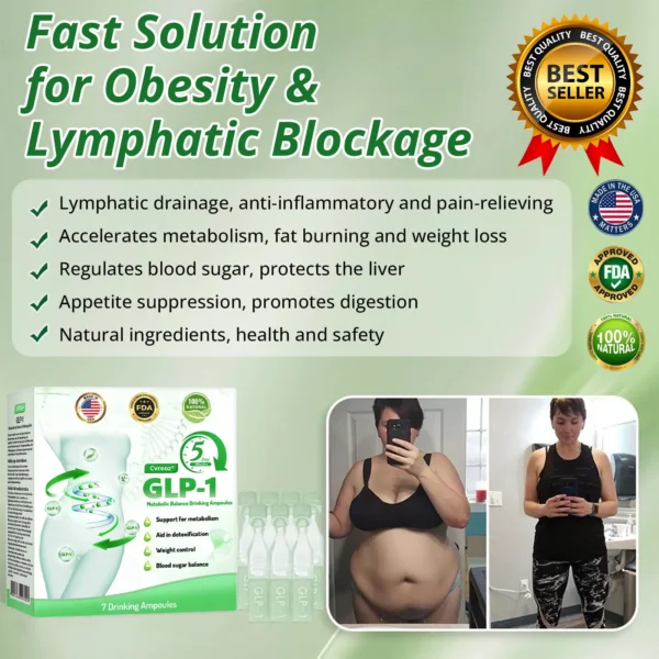 Officially Recommended 👩‍⚕️ by US Flagship Store Direct Sale | 💎 Cvreoz® GLP-1 Metabolic Balance Drink Ampoule: Obesity, Cardiovascular Diseases, Diabetes, Sleep Apnea Syndrome, Joint Problems, etc. 💞
