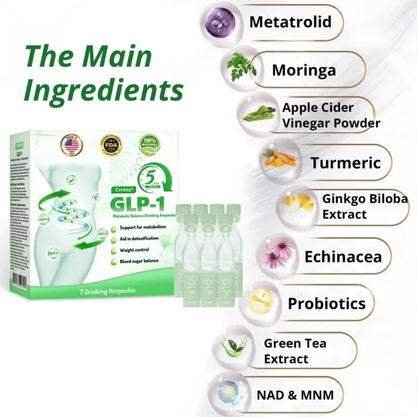 Officially Recommended 👩‍⚕️ by US Flagship Store Direct Sale | 💎 Cvreoz® GLP-1 Metabolic Balance Drink Ampoule: Obesity, Cardiovascular Diseases, Diabetes, Sleep Apnea Syndrome, Joint Problems, etc. 💞