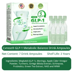 Officially Recommended 👩‍⚕️ by US Flagship Store Direct Sale | 💎 Cvreoz® GLP-1 Metabolic Balance Drink Ampoule: Obesity, Cardiovascular Diseases, Diabetes, Sleep Apnea Syndrome, Joint Problems, etc. 💞