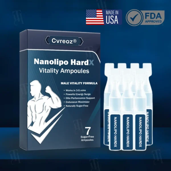 🔥The FDA-Approved Solution | Fast-acting in 3 minutes Cvreoz® Nanolipo HardX Vitality Ampoules