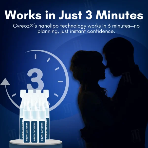 🔥The FDA-Approved Solution | Fast-acting in 3 minutes Cvreoz® Nanolipo HardX Vitality Ampoules