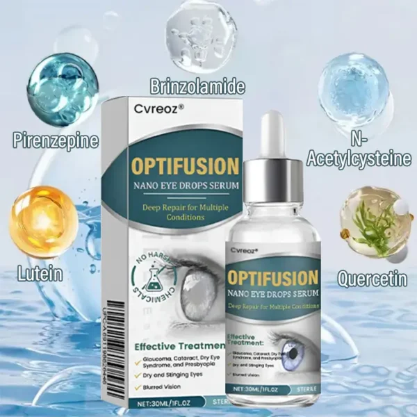 ⏰ Last Day Promotion: 50% OFF 🔥 Cvreoz® OptiFusion Nano Eye Drops Serum