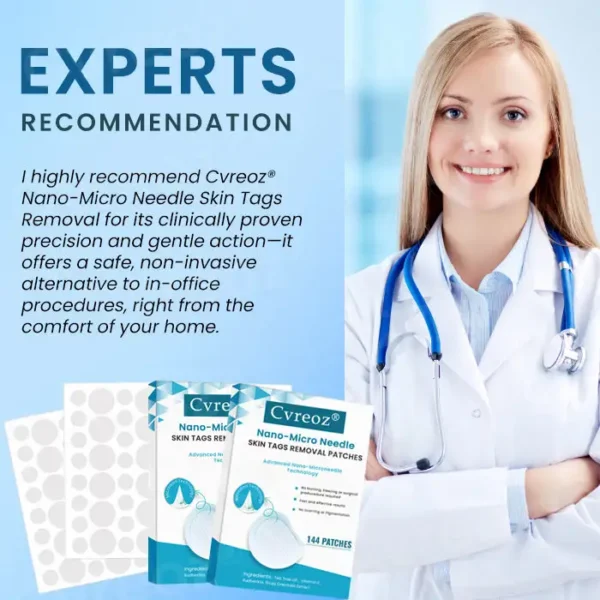 ⚡LIMITED DISCOUNT 40% OFF ON ALL ITEMS ⚡- Cvreoz® Nano-Micro Needle Skin Tags Removal Patches  | No More Hiding that Skin!💕
